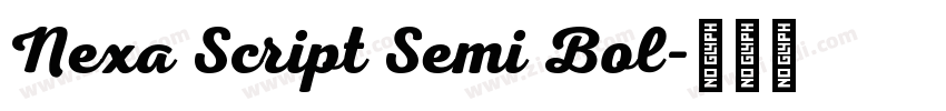 Nexa Script Semi Bol字体转换